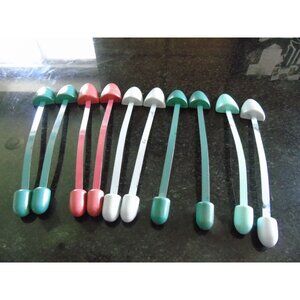Vtg Lot Of 6 Pair Pastel Shoe Stretchers Red Turquoise Red Blue Shoe 1940s 1950s